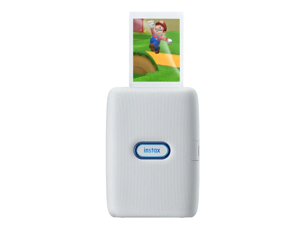 Fujifilm instax mini Link - Special Edition - printer - farve - LED - 86 x 54 mm op til 5 udskrifter/min (farve) - kapacitet: 10 fotos - Bluetooth 4.2 LE - askehvid med røde og blå accenter - med Pikachu Silicone Case (gul)
