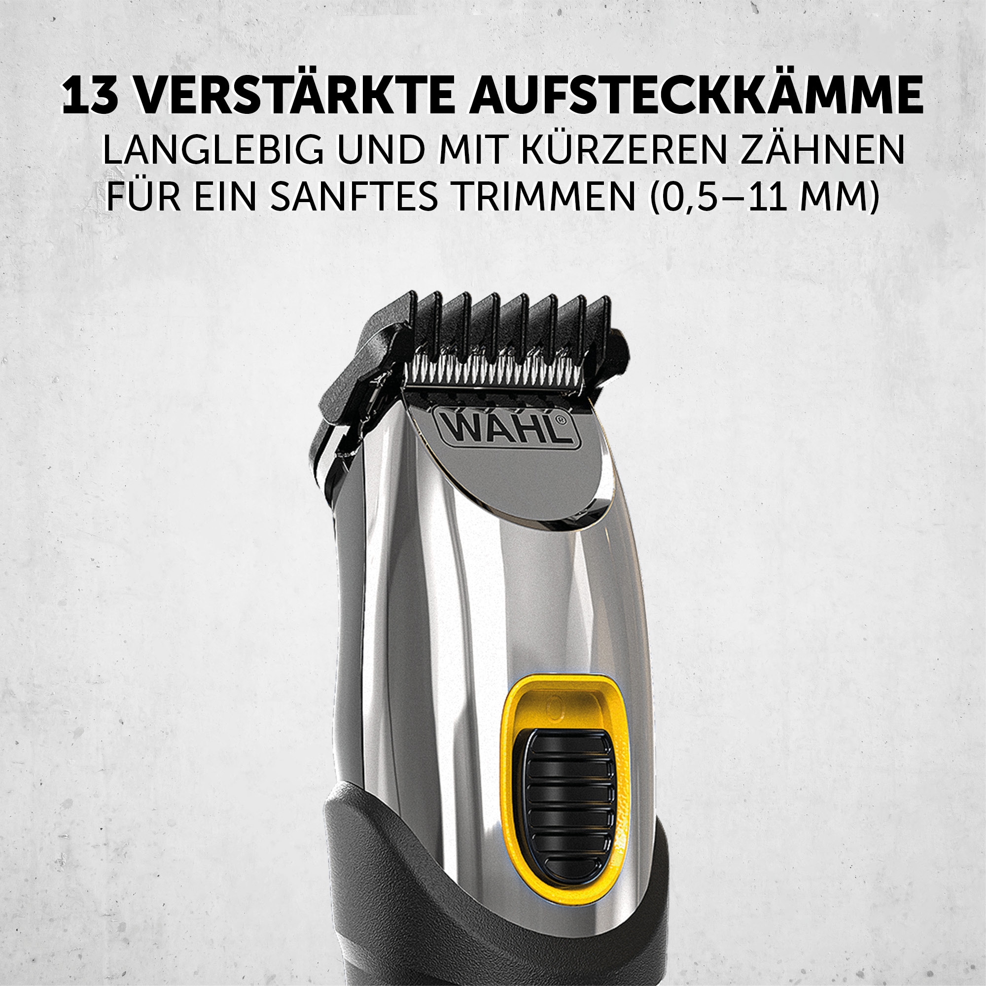 Wahl Bartschneider »Extreme Grip« 14 Aufsätze Rutschfester Griff, Lithium-Ionen-Technologie, USB Aufladung