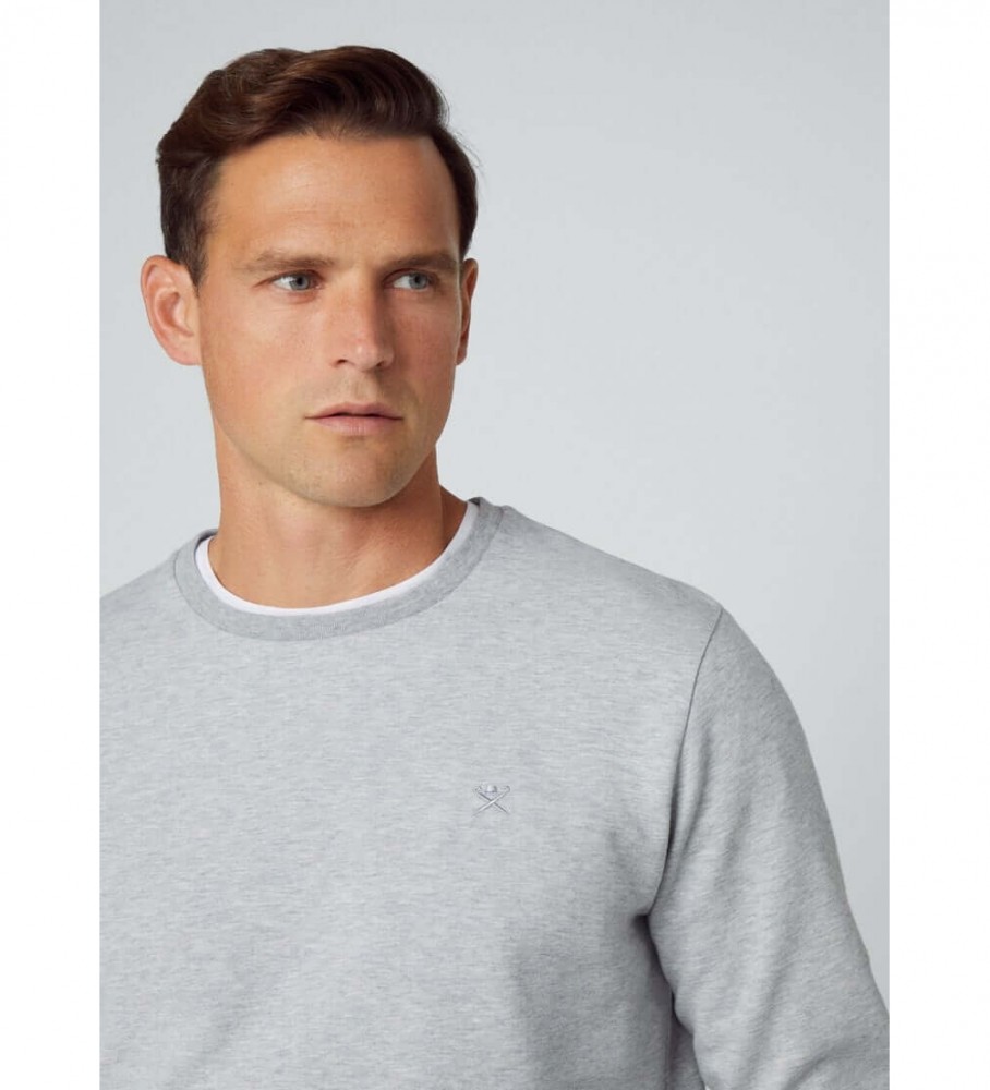 Moletom Hackett Double Knit Cinza