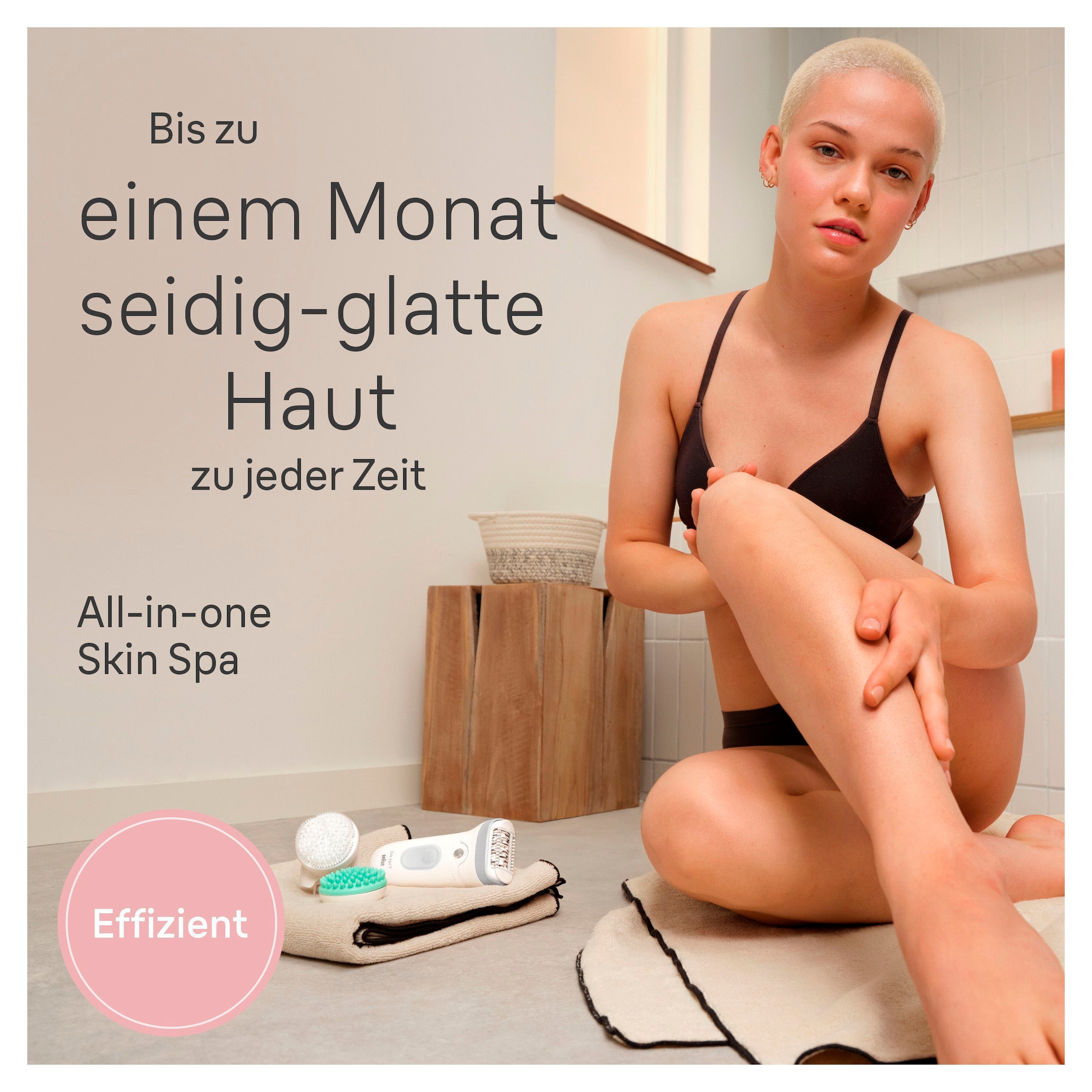 Braun Epilierer »Silk-épil SkinSpa 7 7-081« Rasier- & Trimmeraufsatz, Mini-Rasierer, Wet&Dry