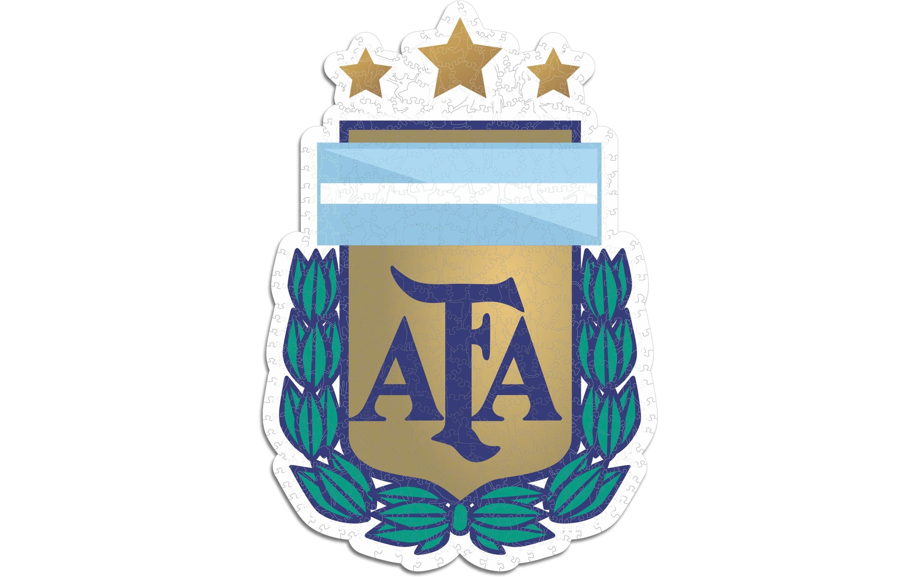 Nationalmanschaft Argentinien- LogoOffizielles Holzpuzzle, Grösse M