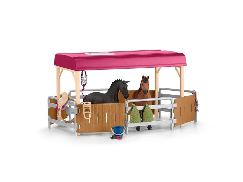 Schleich Spielfigurenset Horse Club Pferdetransporter Umfangreiches Pferde-Spielset