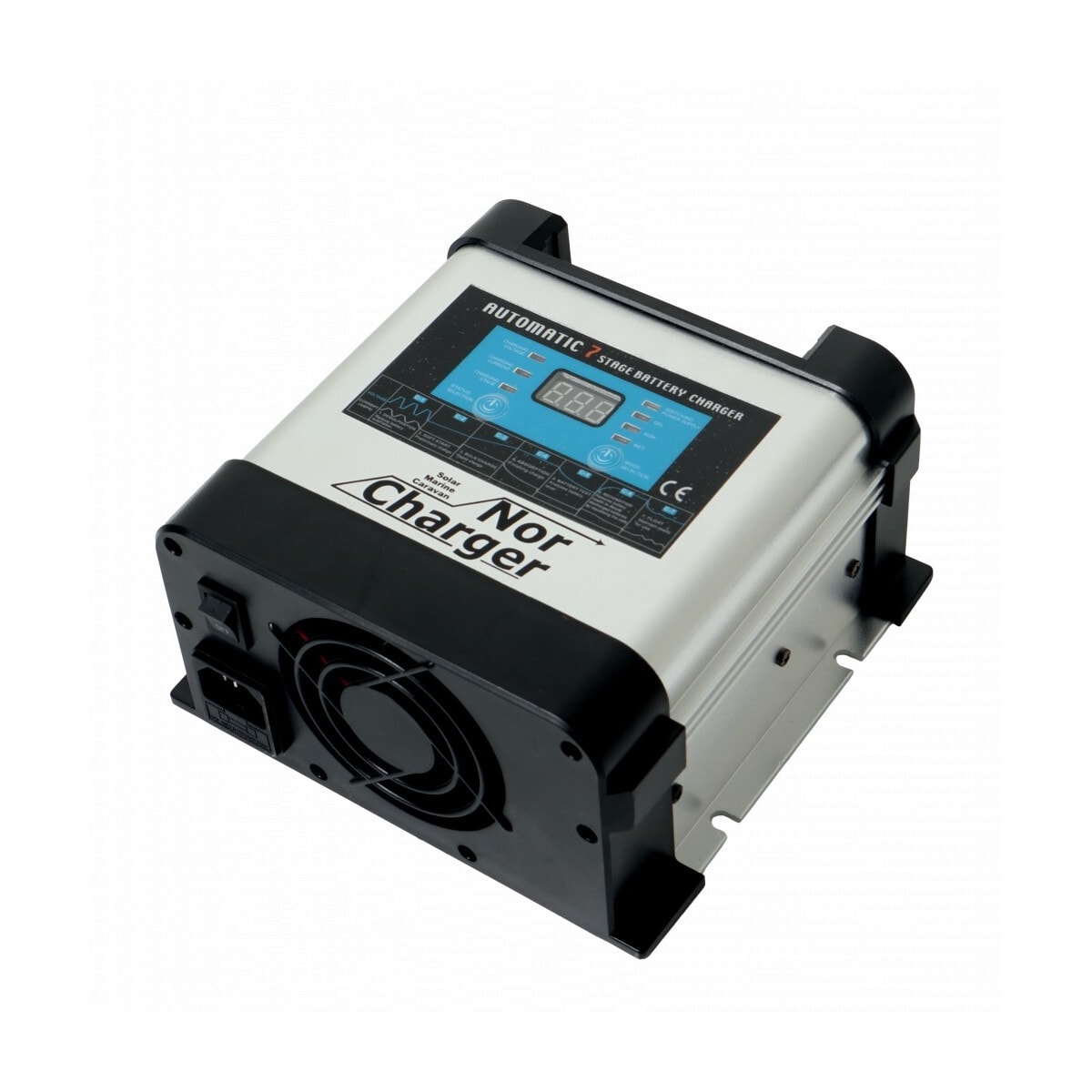 NOR CHARGER Pro Serie Elektronisk Batterilader 12V 10A 2-kanaler