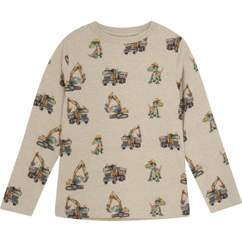 Køb Minymo Beige Melange Bluse AOP