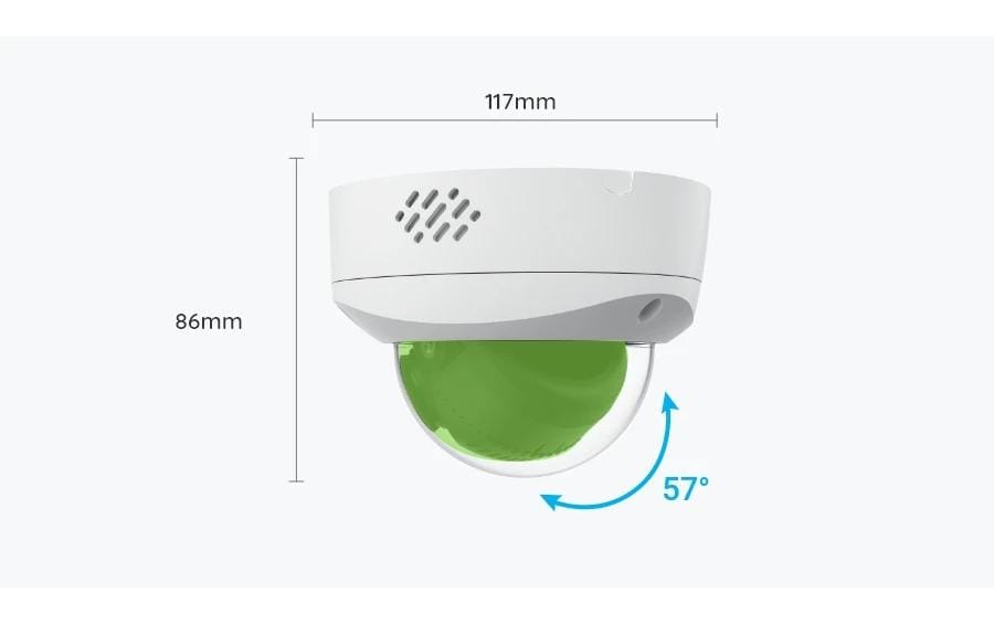 Netzwerkkamera Duo 3V PoE 4K<br>16MP UHD IK10 Vandalismusgeschützte PoE Kamera mit 180° Panorama