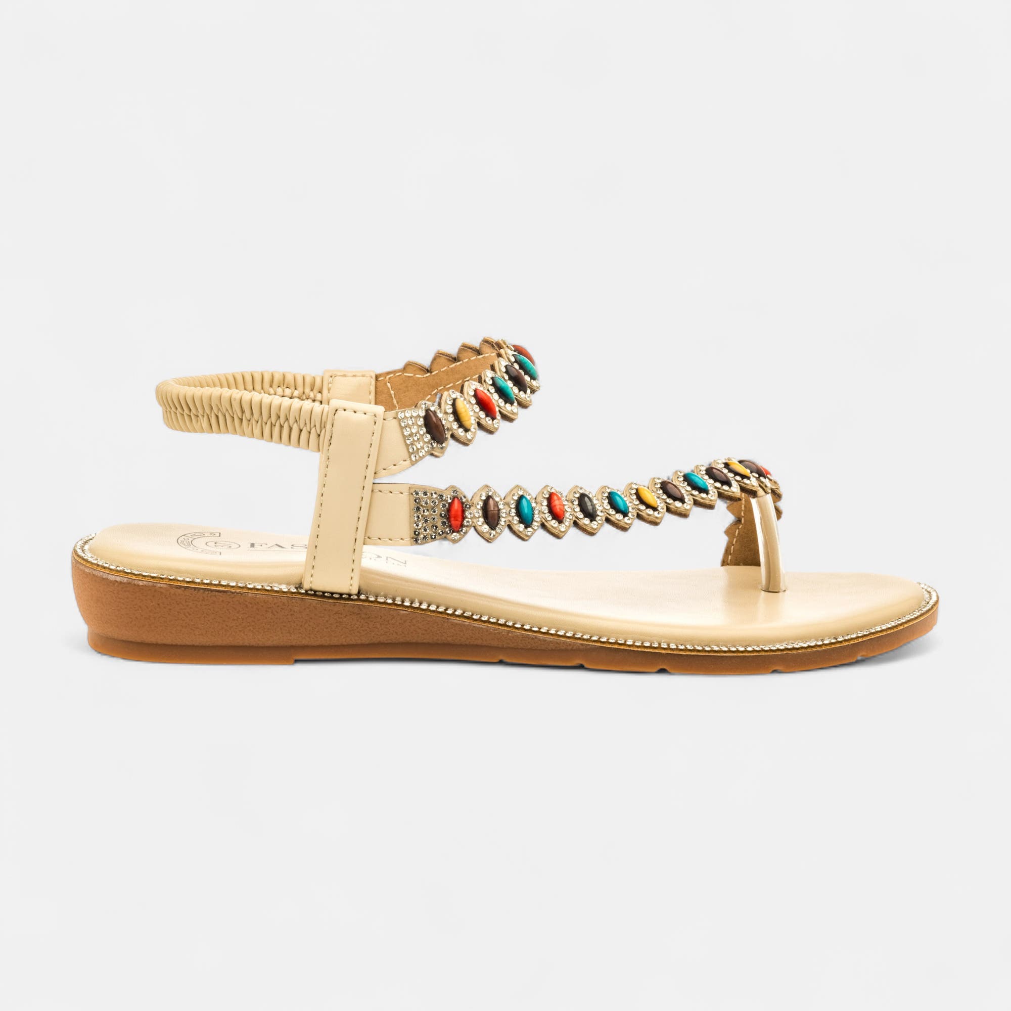 Nu-pieds Femme beige