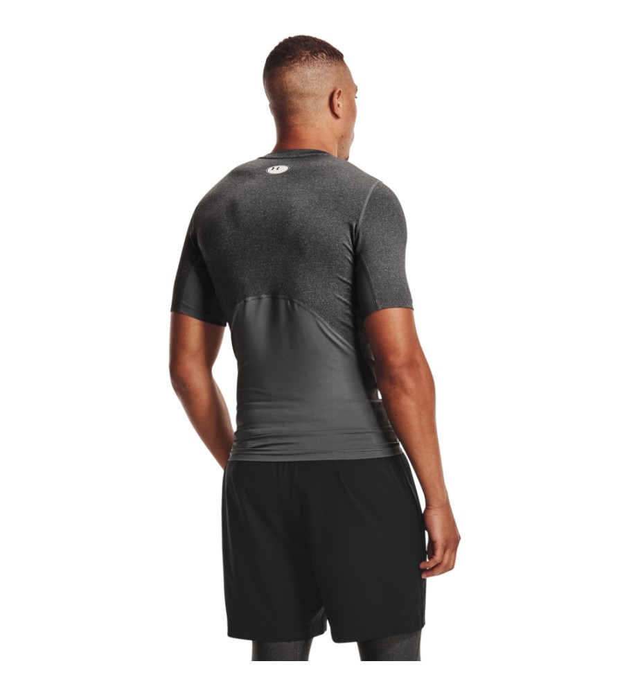 Camiseta de manga curta Under Armour HeatGear Armor cinza