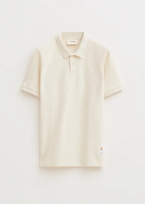 Polo met logo off-white (ECRU)