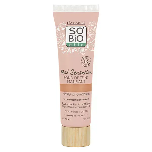 Base Orgânica So'Bio Étic Mat Sensation nº 30 Areia Dourada 30ml