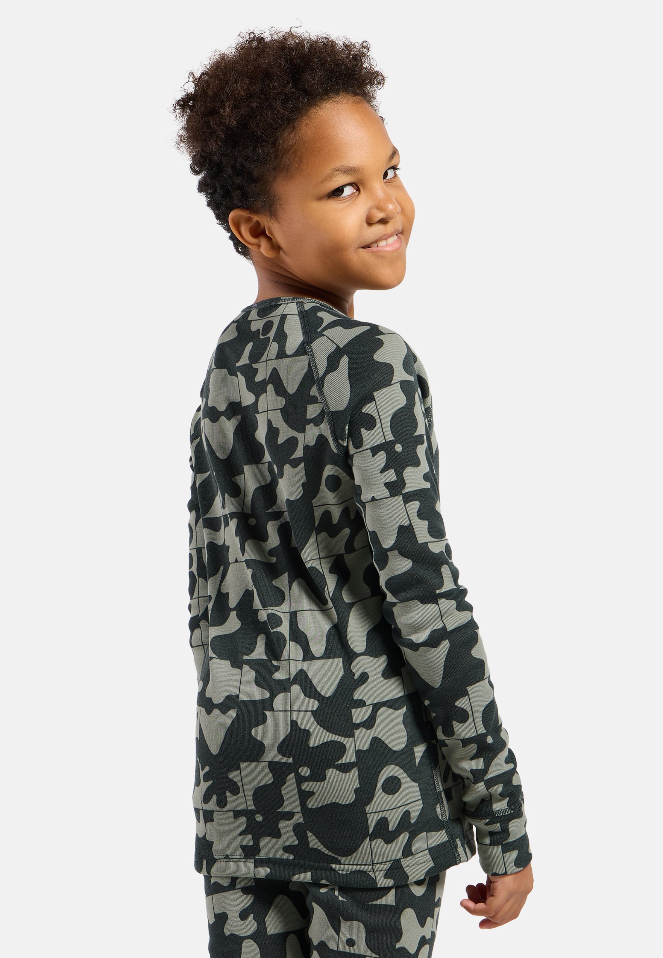 Adventurer Active Warm Base-Layer-Shirt mit Print in shadow.