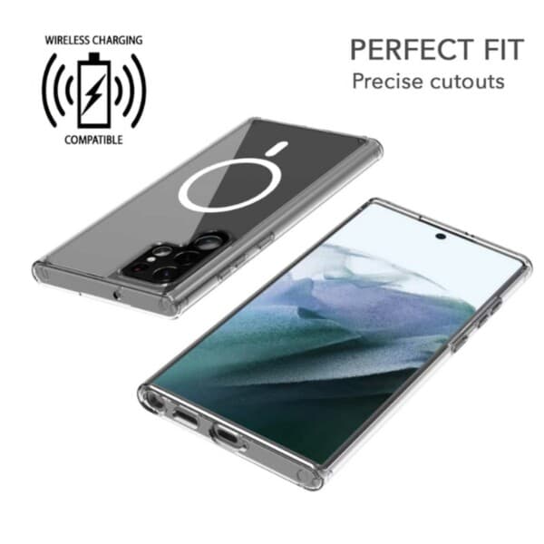 Galaxy S22 Ultra Magsafe Mobile Shell Transparent