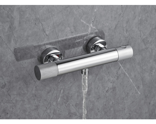 form&style douchekraan met thermostaat KUDA chroom