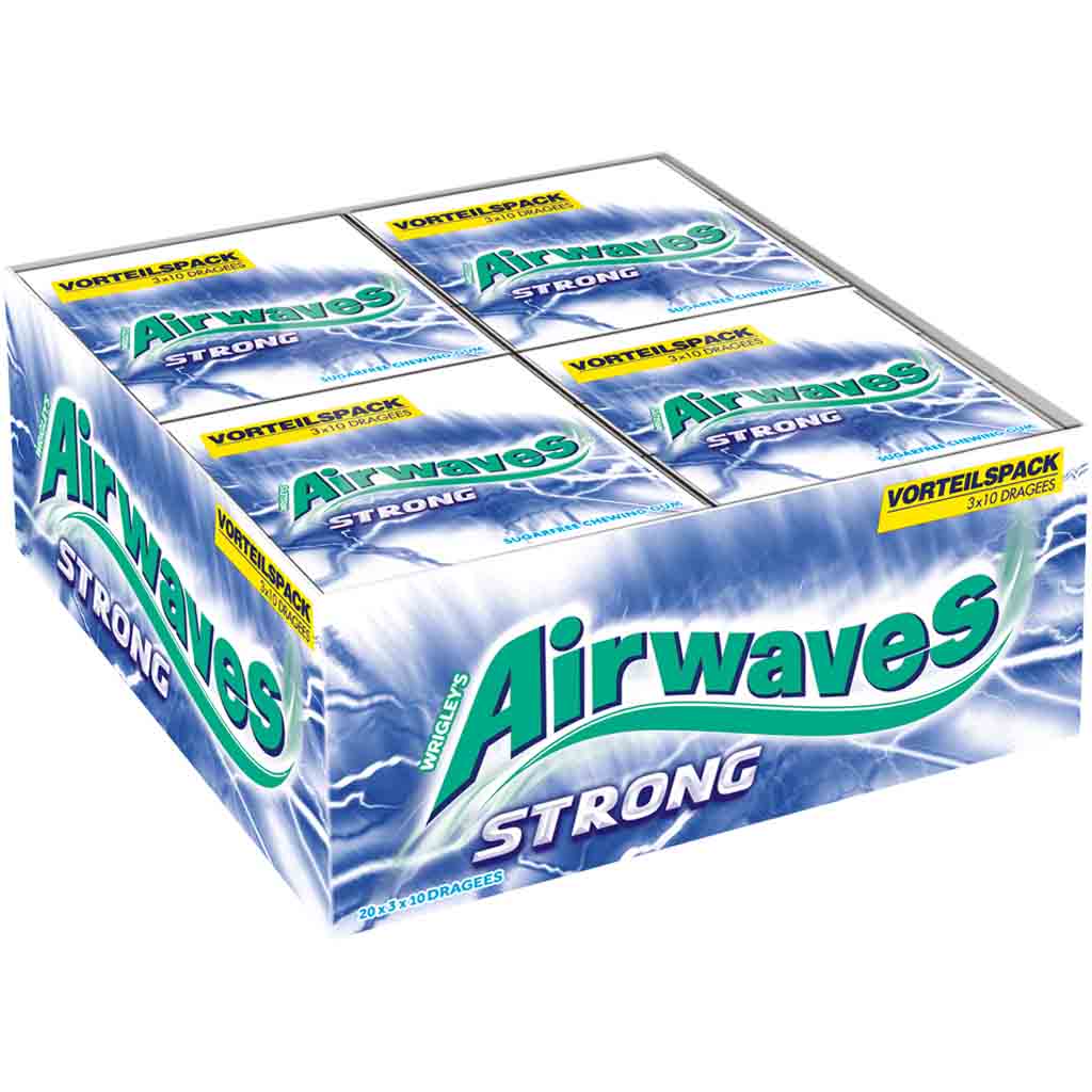 Wrigleys Airwaves Strong 20x3er á 45g=900g MHD:5.1.26