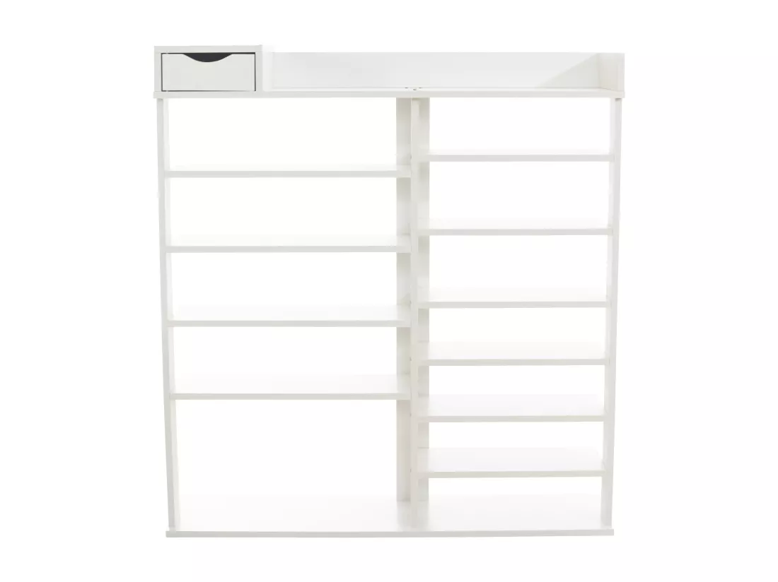 Étagère à chaussures - Bois - Blanc - Kristina