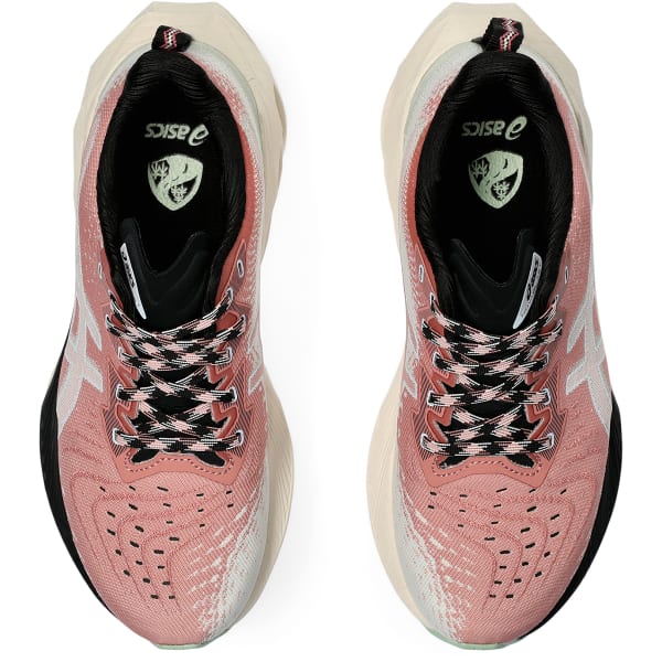Chaussure running ASICS NOVABLAST 4 TR W NATURE BATHING/ROSE ROUGE