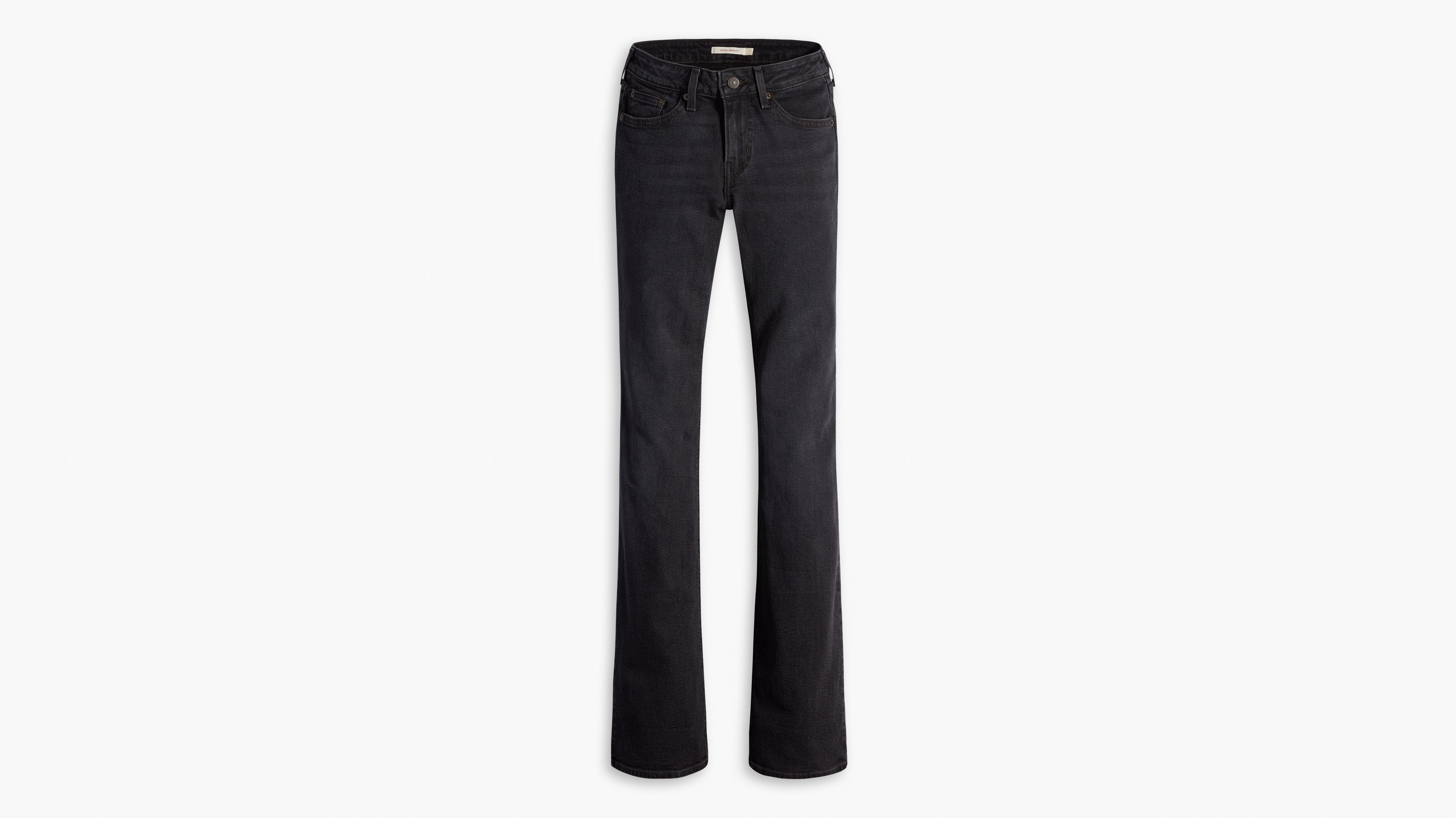 Jean Superlow Bootcut - Black Worn In - Noir