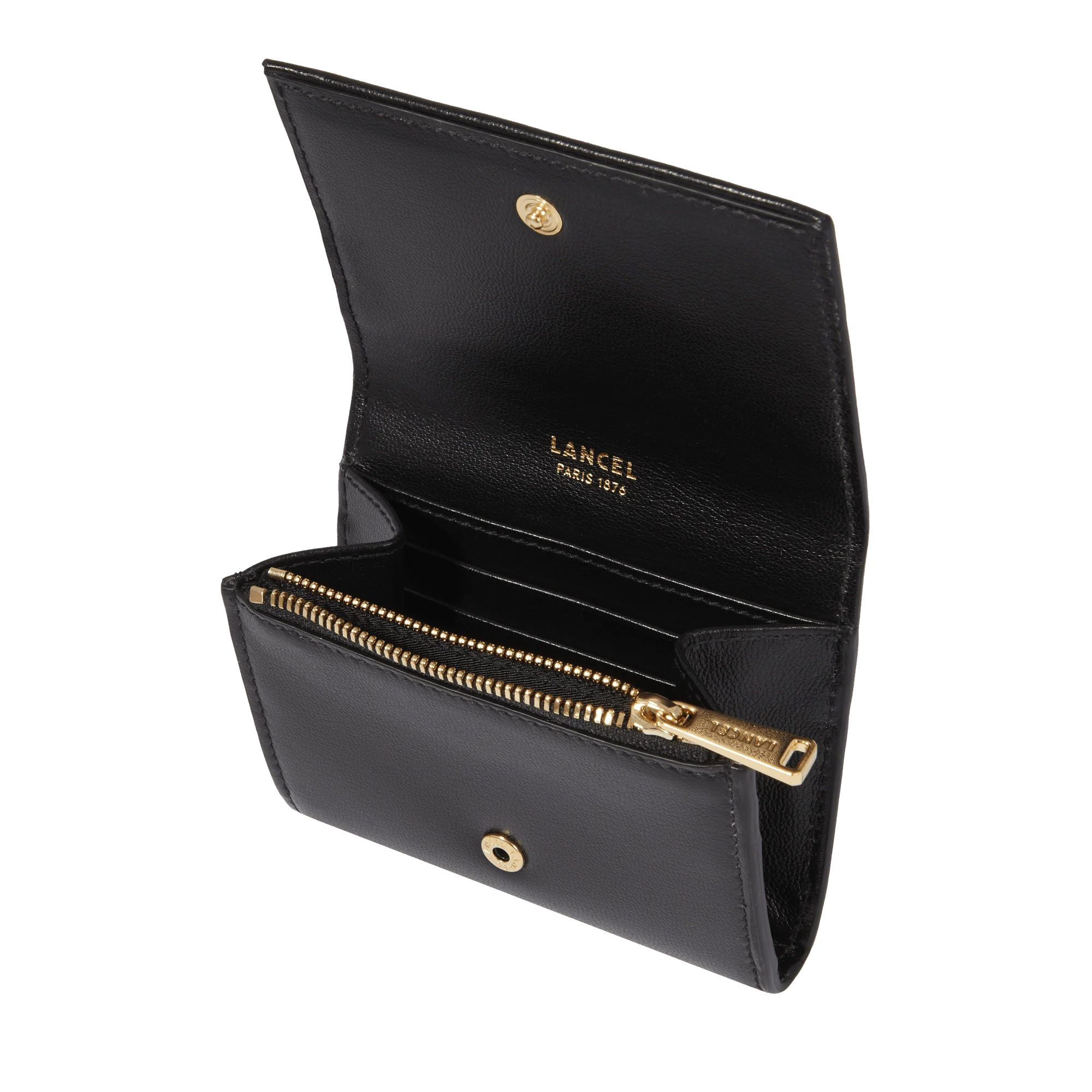 Mini flap wallet Billie de Lancel-Noir