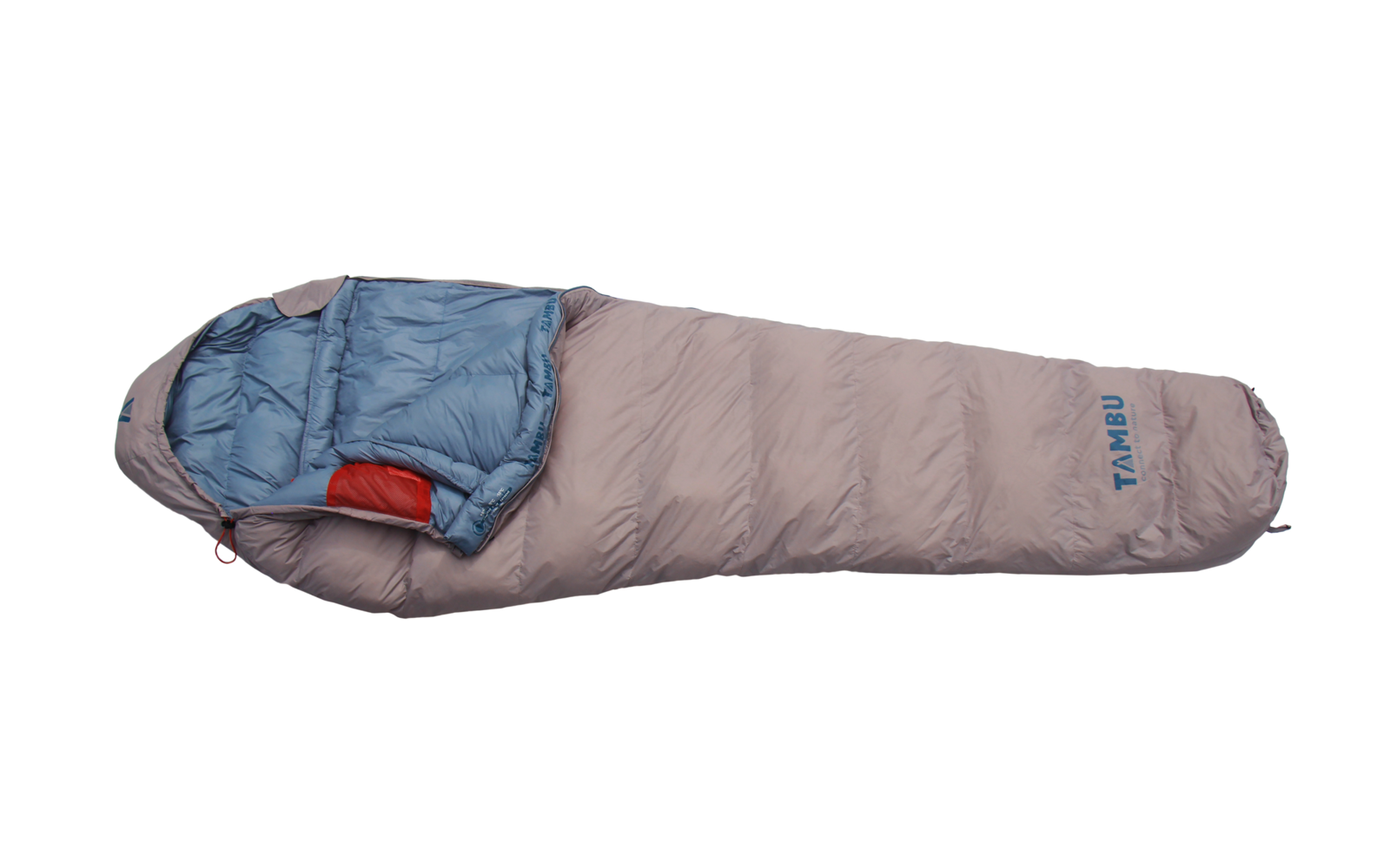 Tambu Naram Mumienschlafsack 230 x 80 cm grau / blau