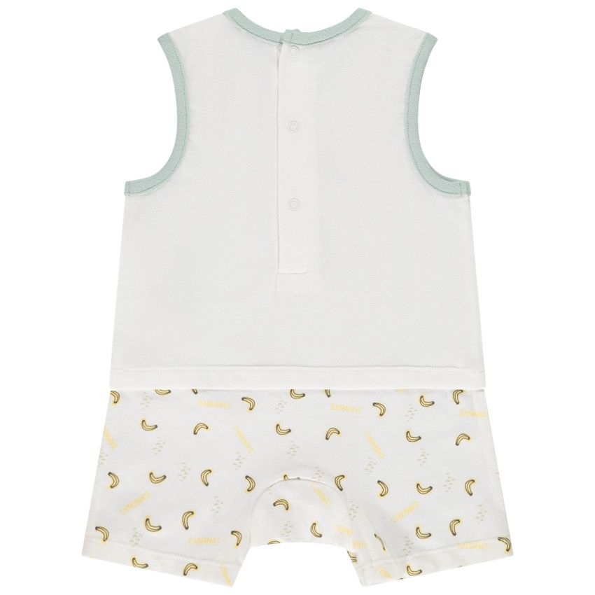 Lot de 2 combishorts fantaisie motifs éléphant pour bébé garçon - Vert