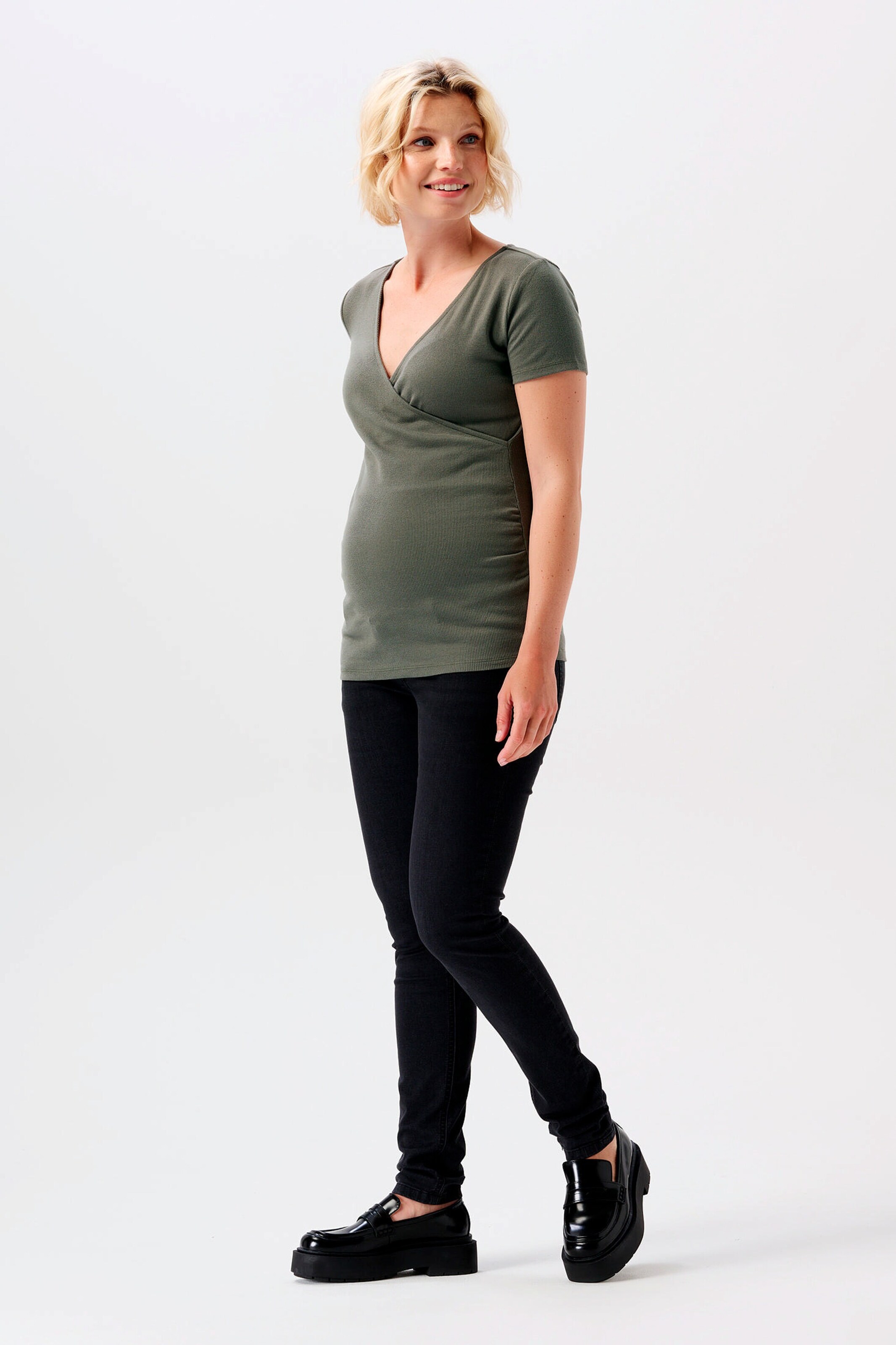 Noppies Skinny Umstandsjeans Avi Black Denim