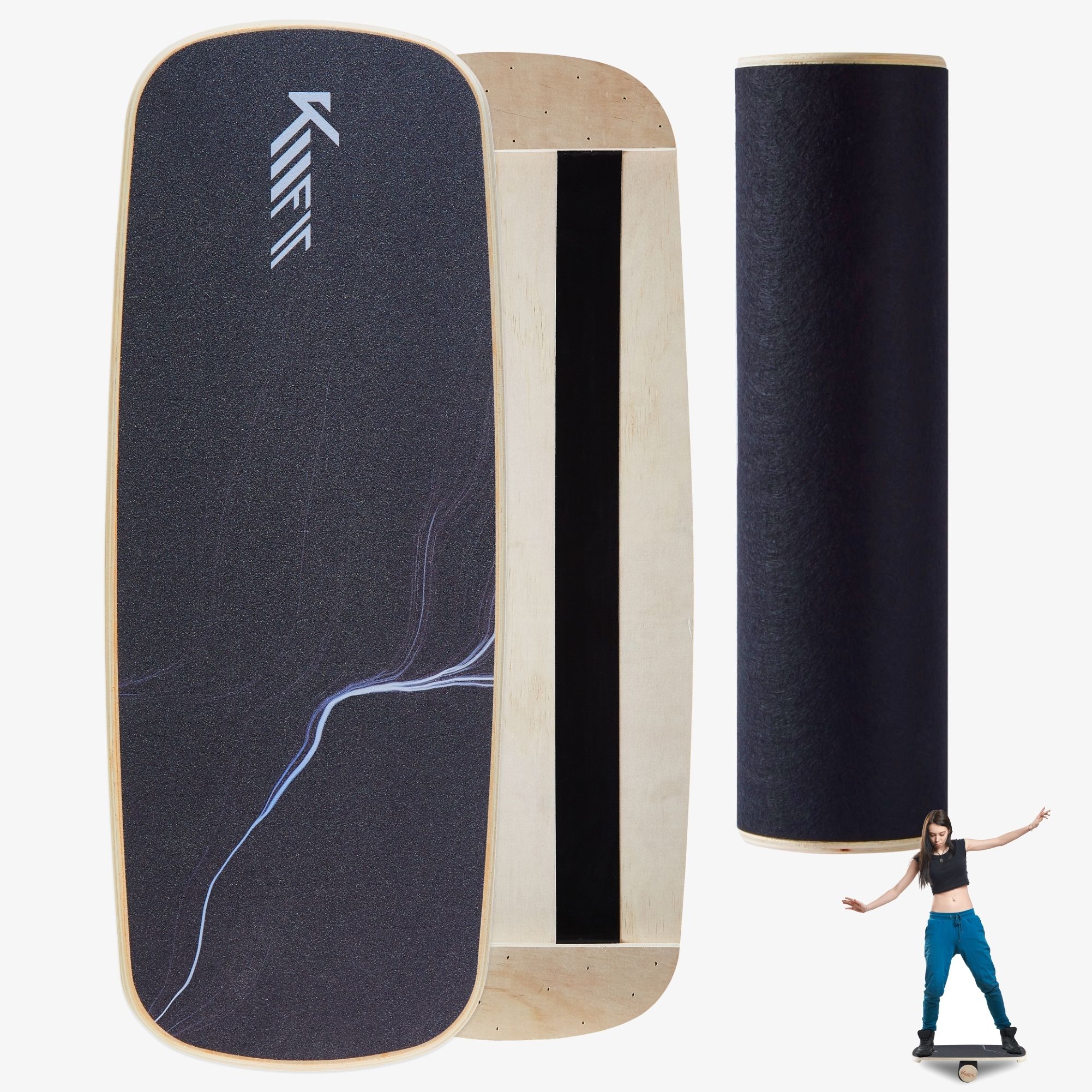 KM-Fit Balance Board aus Holz