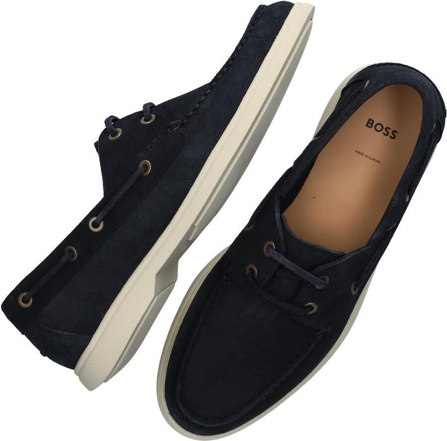 Boss Lage Sneakers Titanium Runn Trainers Dark Blue
