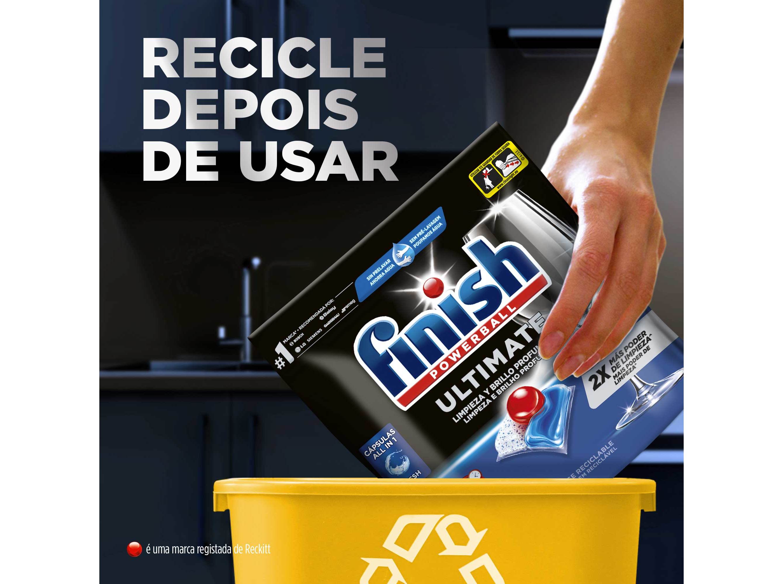 DETERGENTE LOIÇA MÁQUINA FINISH ULTIMATE REGULAR 50 PASTILHAS