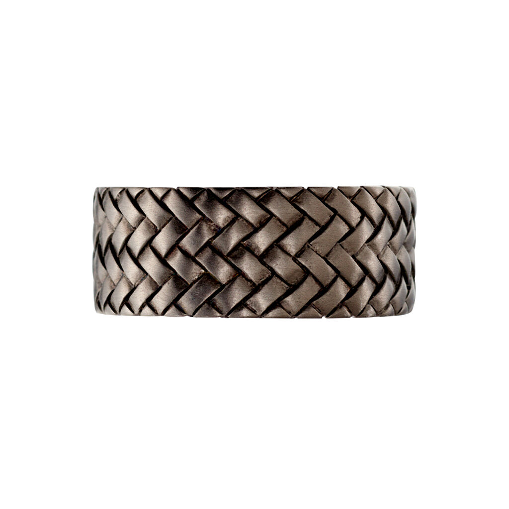 Bague Argent Noir