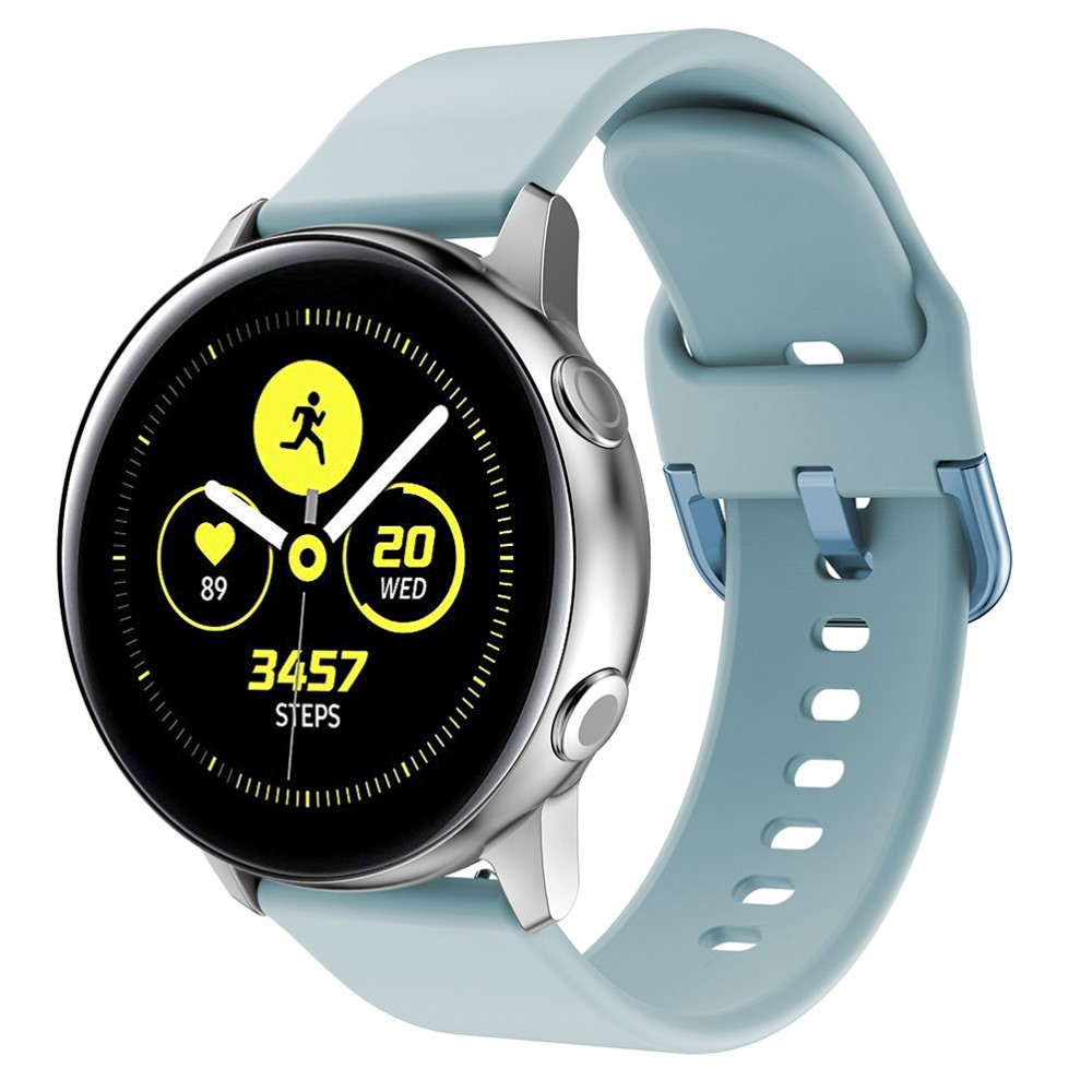 Samsung Galaxy Watch 4 Classic (42mm) Silikon Sport Armband mit Dornschliesse (Gelenkumfang: 155-195mm) - Hellblau