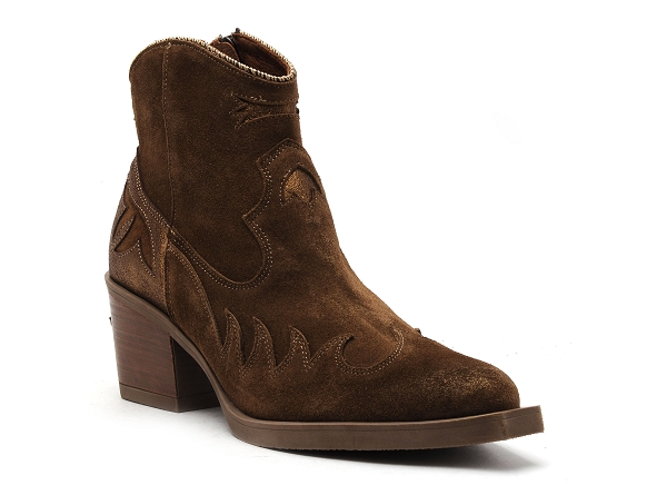 Nemonic boots bottine talons femme 2353 marron
