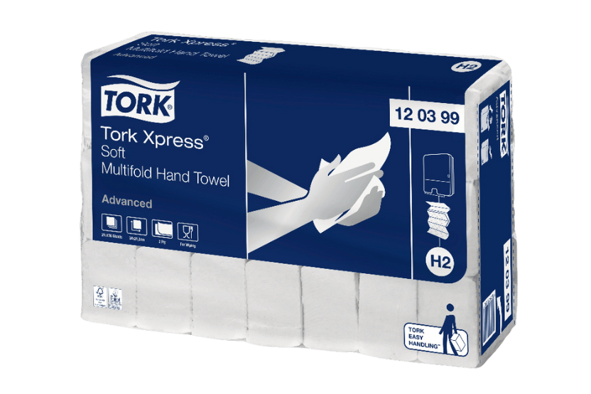 Tork Xpress® H2 Zachte Multifold Handdoeken 2-laags 21x136 vellen Abso