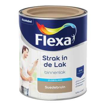 Flexa Strak in de Lak binnenlak zijdeglans suedebruin 750 ml