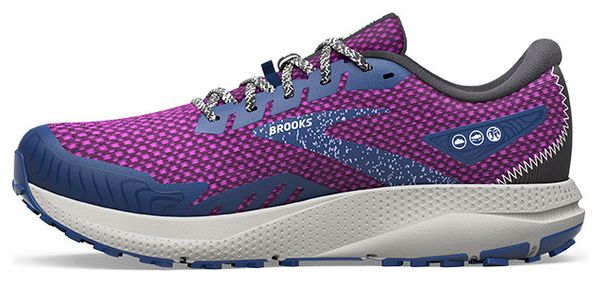 Chaussures Trail Brooks Divide 4 Violet Bleu Femme