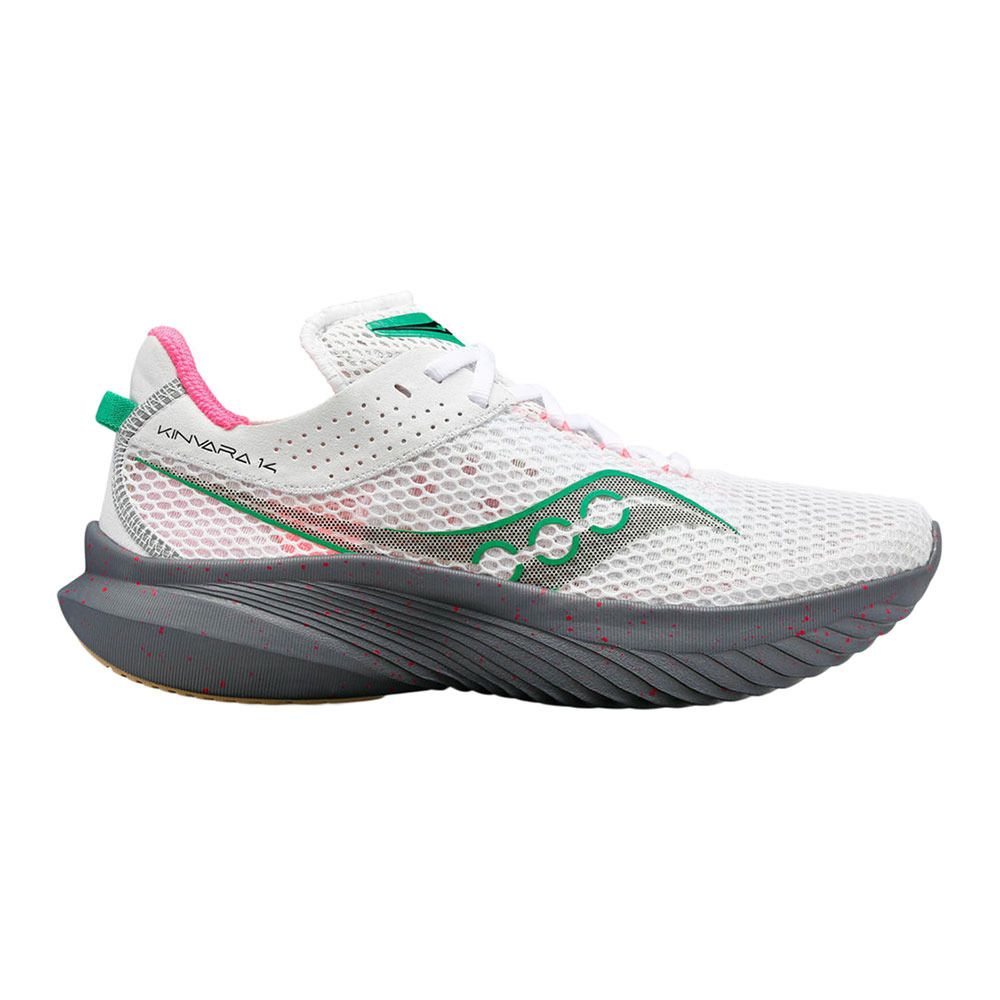 Saucony KINVARA 14 - Chaussures running Femme white/gravel