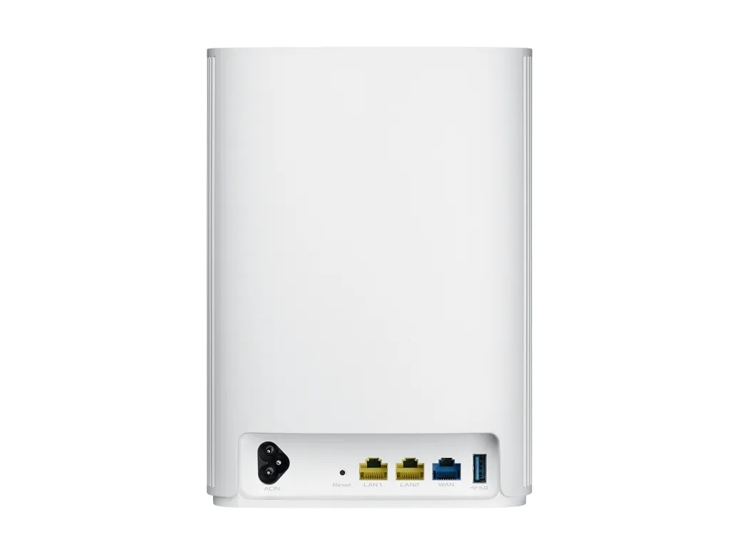 ASUS ZenWiFi AX Hybrid (XP4) - Wi-Fi-system - (2 routere) - op til 5500 sq.ft - mesh 1GbE, HomePlug AV (HPAV) 2.0 - Wi-Fi 6 - Dual Band