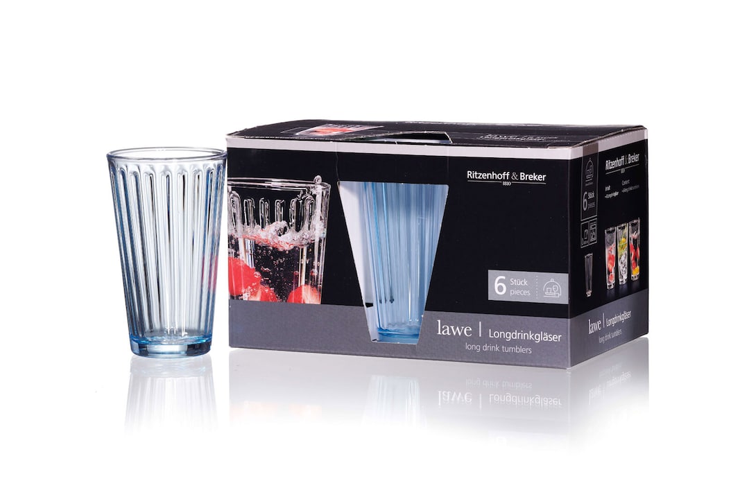 Ritzenhoff & Breker Longdrinkglas LAWE blau