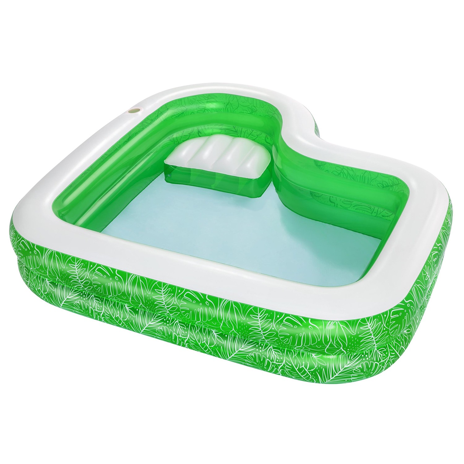Piscina inflável Bestway 231x231x51 cm com assento estampado