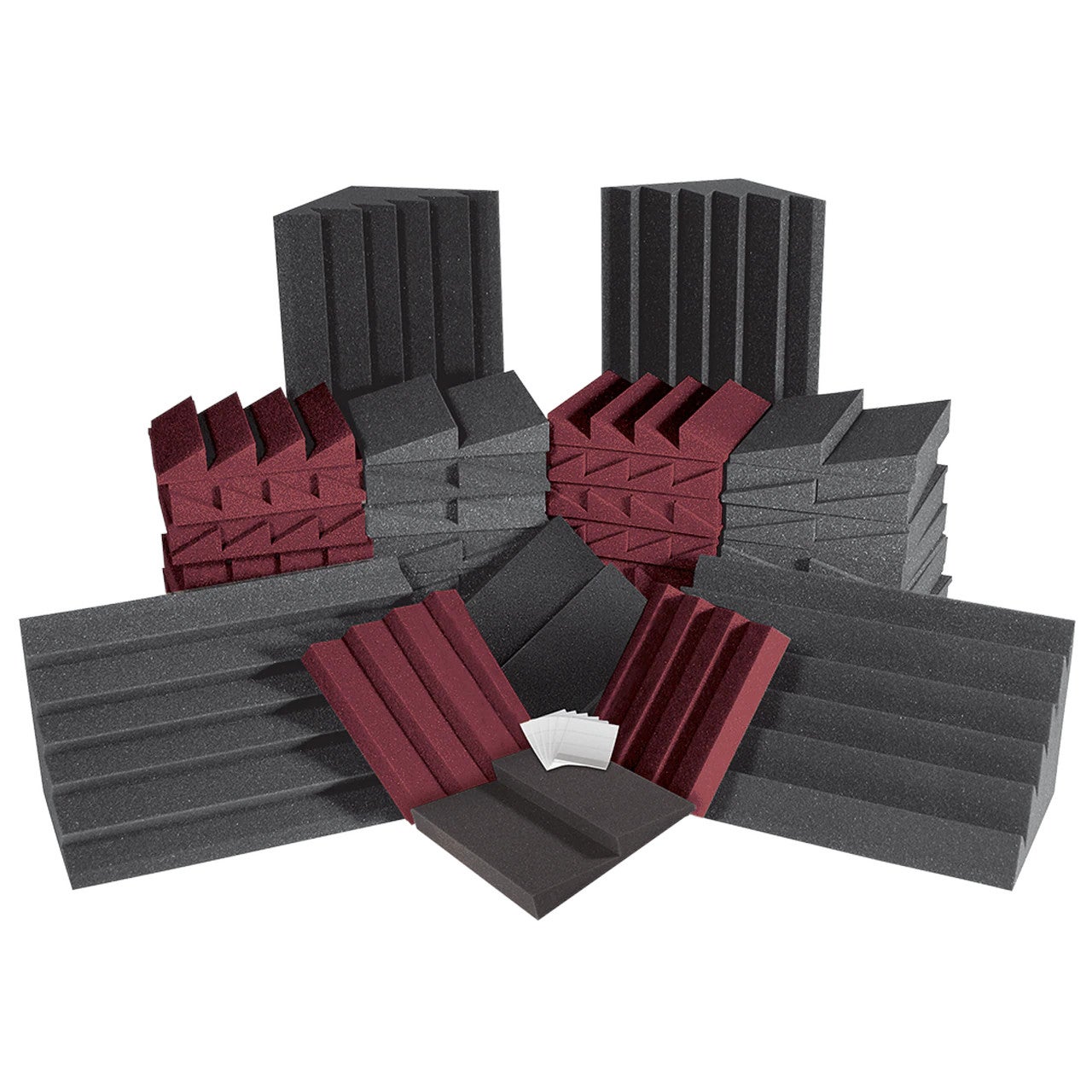 Auralex Alpha-DST Roominator BUR Burgundy set rood