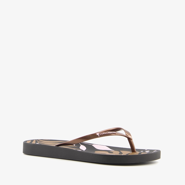 Copacabana dames teenslippers zwart