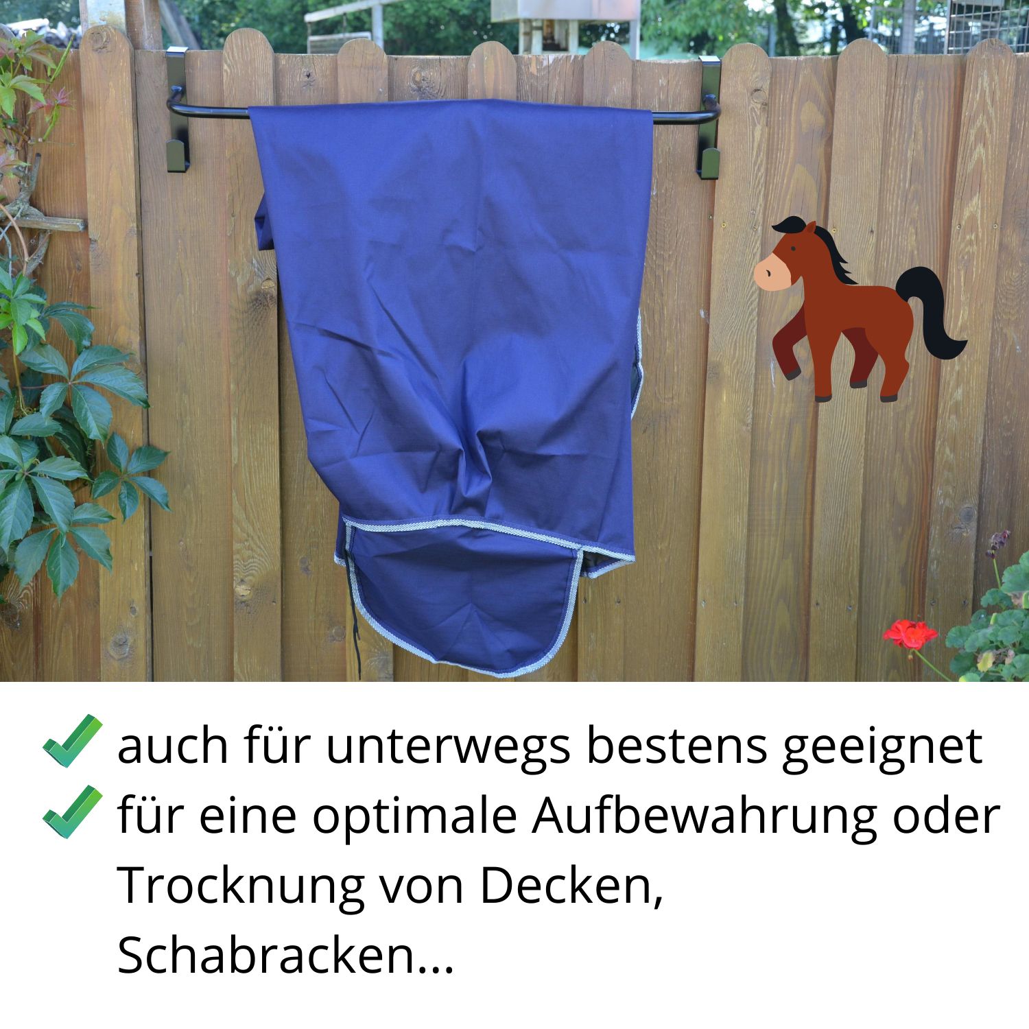AMKA Pferdedeckenhalterung