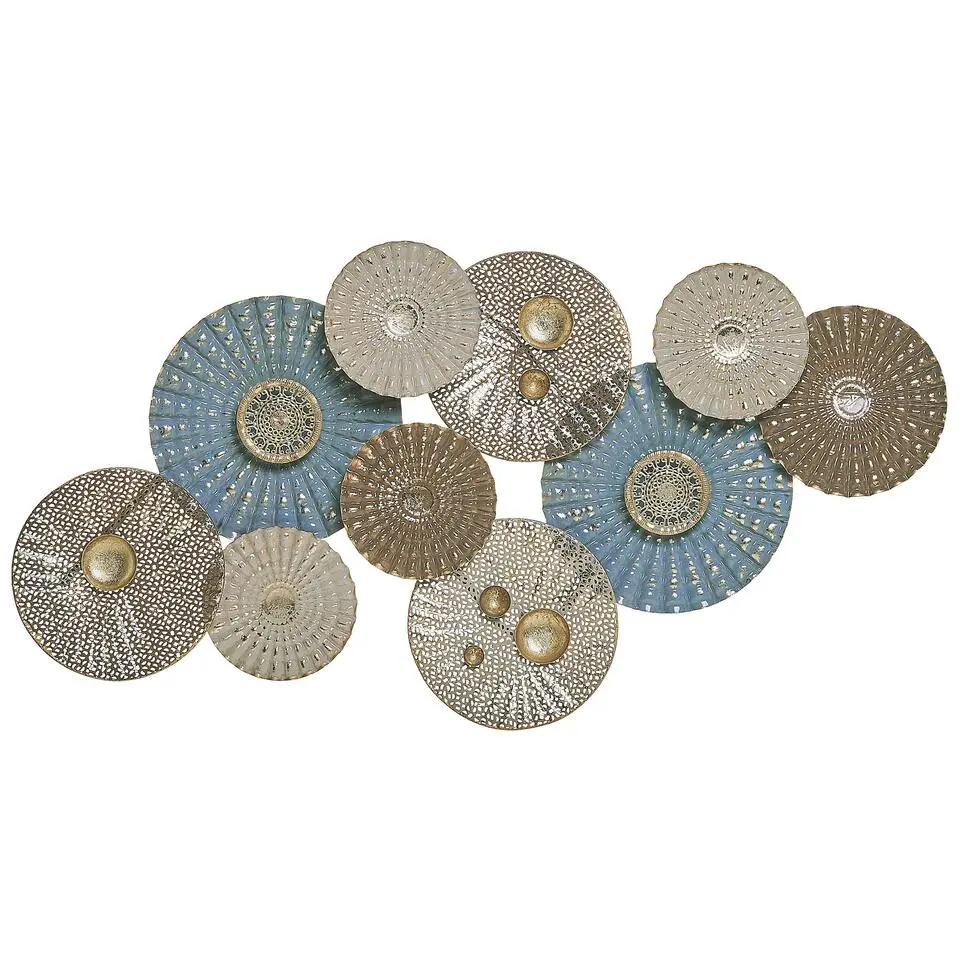 HASSIUM - Wanddecoratie - Blauw - Metaal