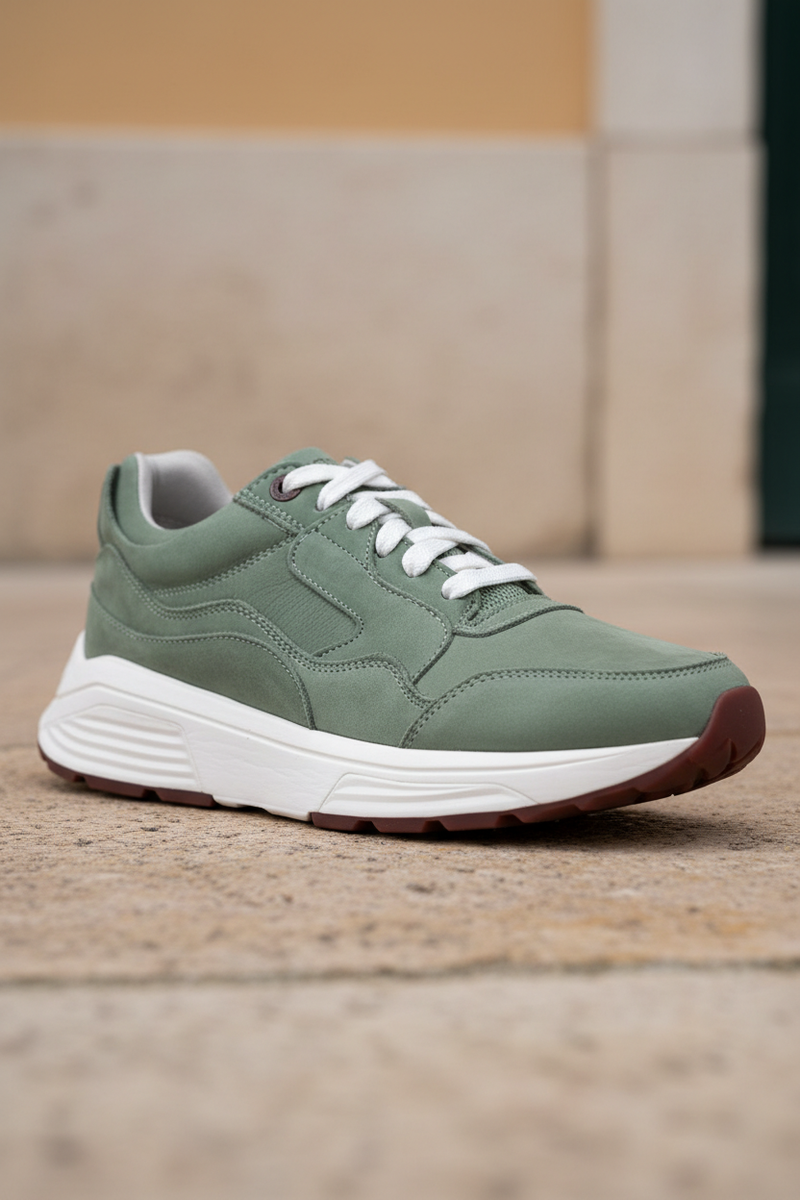 Xsensible Golden Gate Stretchwalker Sneakers Groen Heren