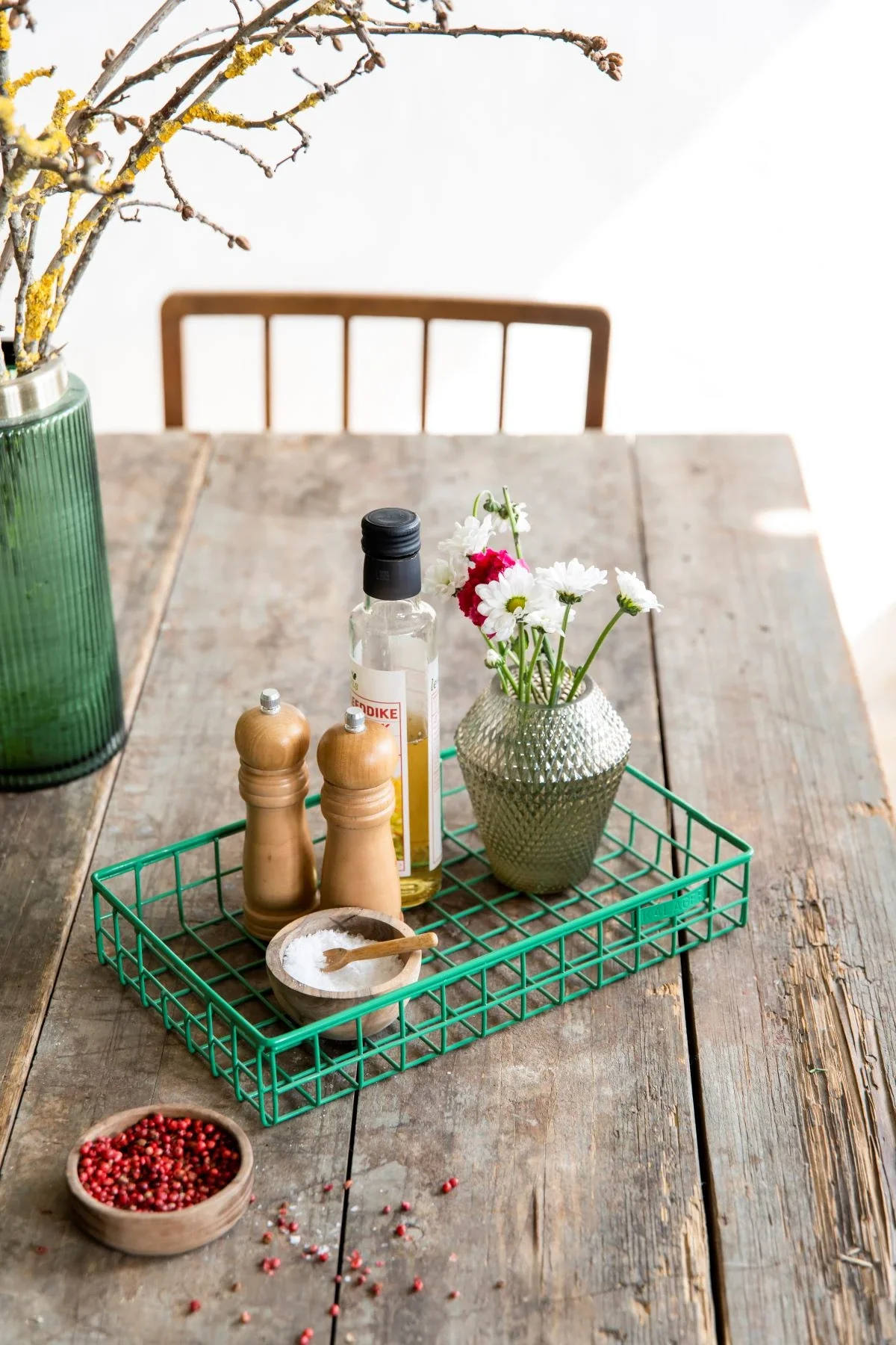 Kalager Design  Wire bakke, lille - Signal Green