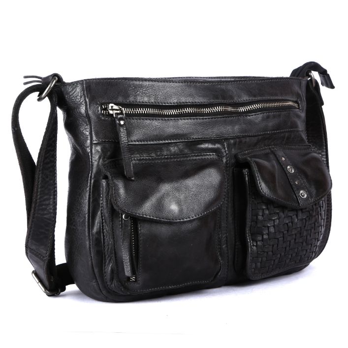 Genicci Dordogne Rivers Messenger Bag Zwart
