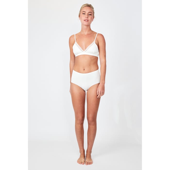 inSua-High waist slip effen kant - Insua