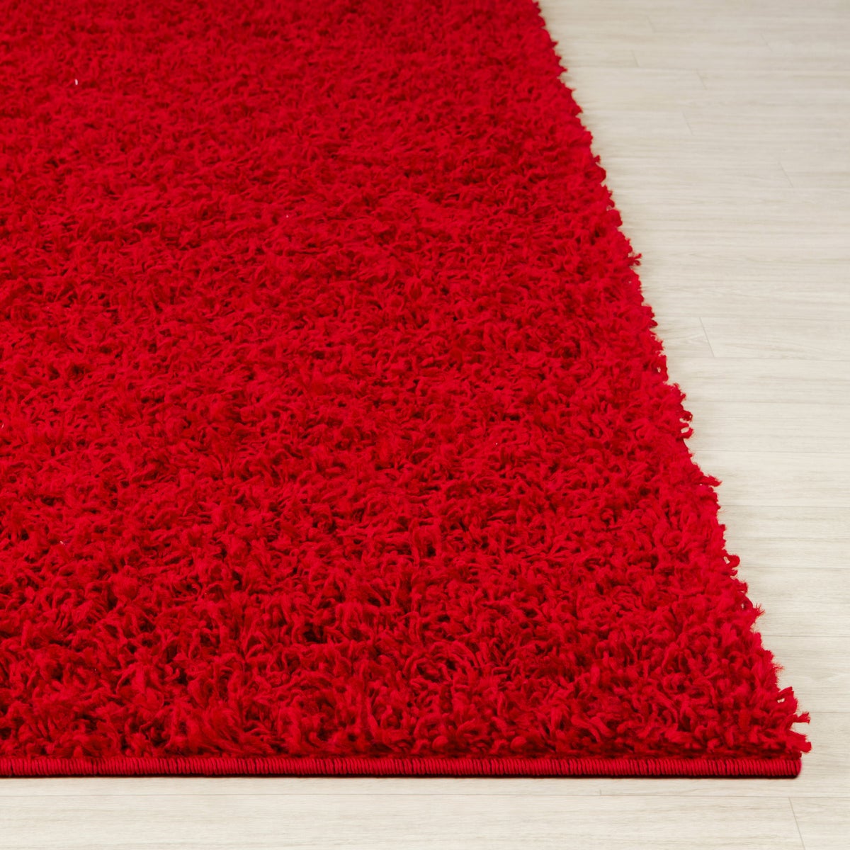 Modern hoogpolig shaggy vloerkleed, rood, 160x220 cm, LILLY
