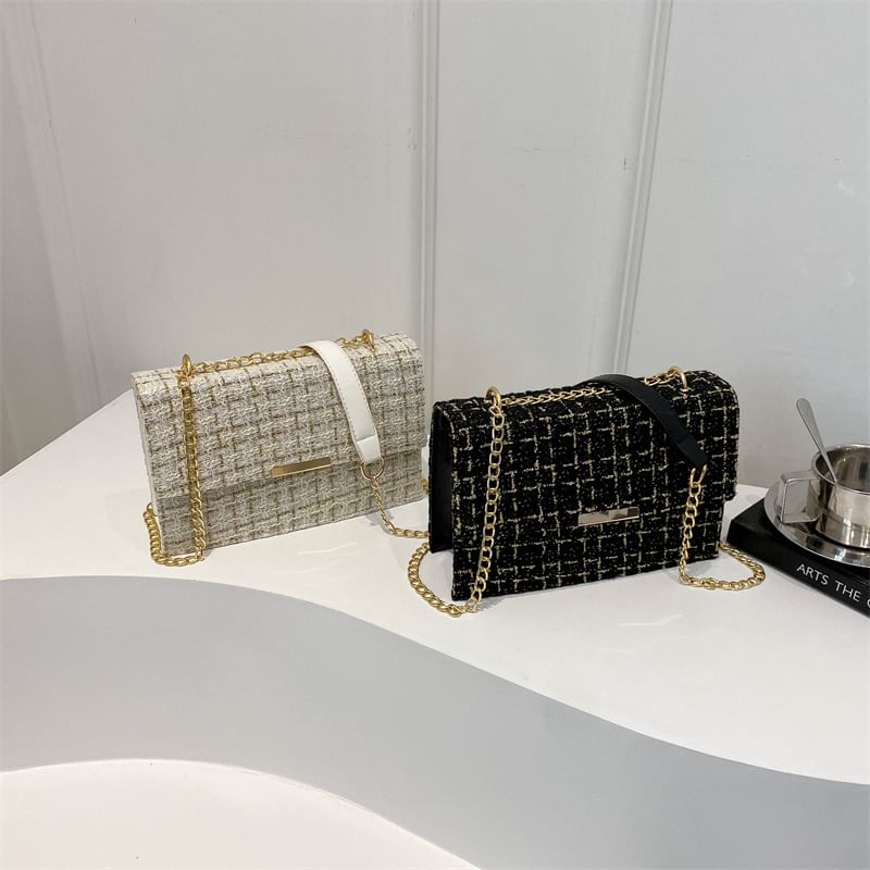Kleevelind - Tweed Flap Schoudertas