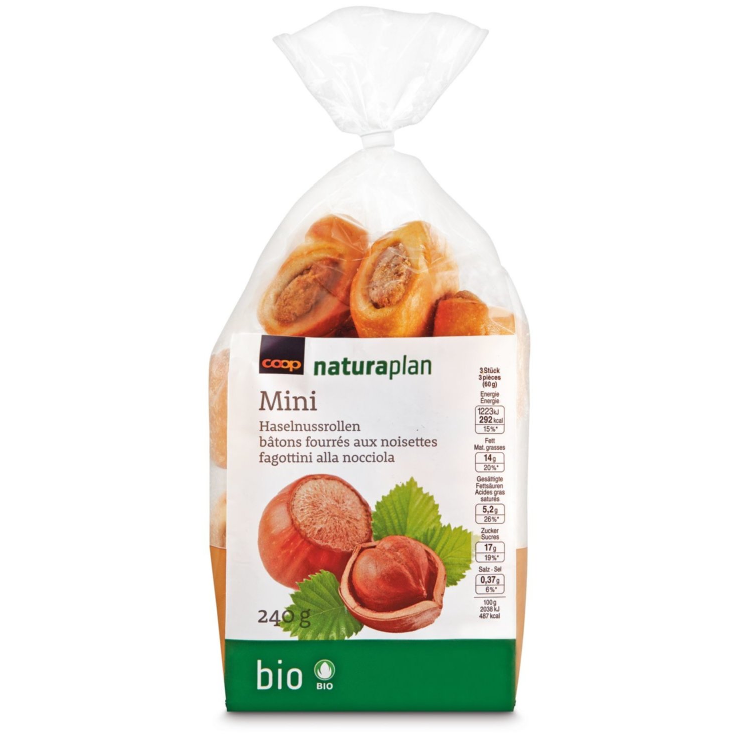 Naturaplan Bio Mini Haselnussrollen