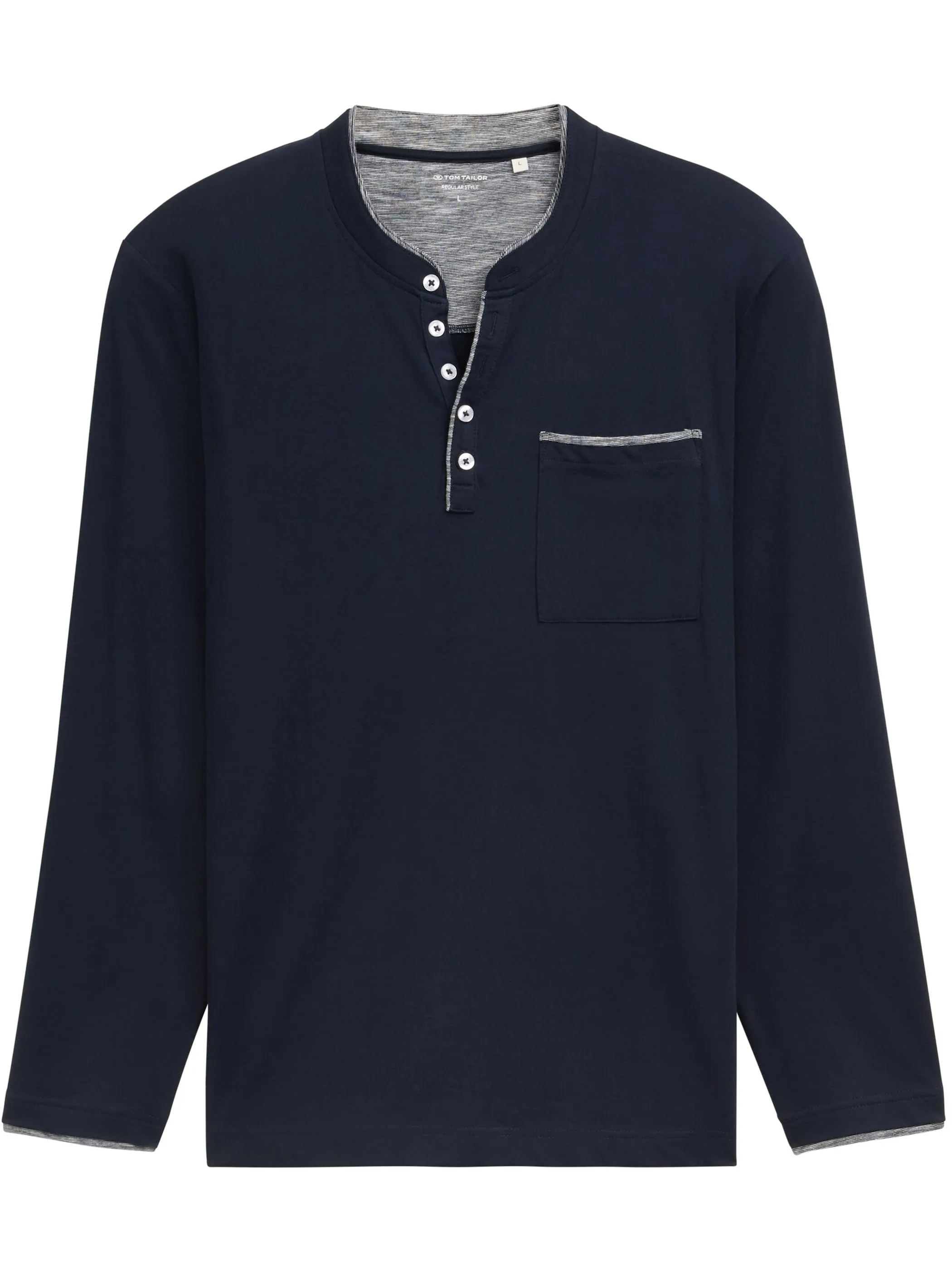 Herren Shirt mit Serafinoausschnitt