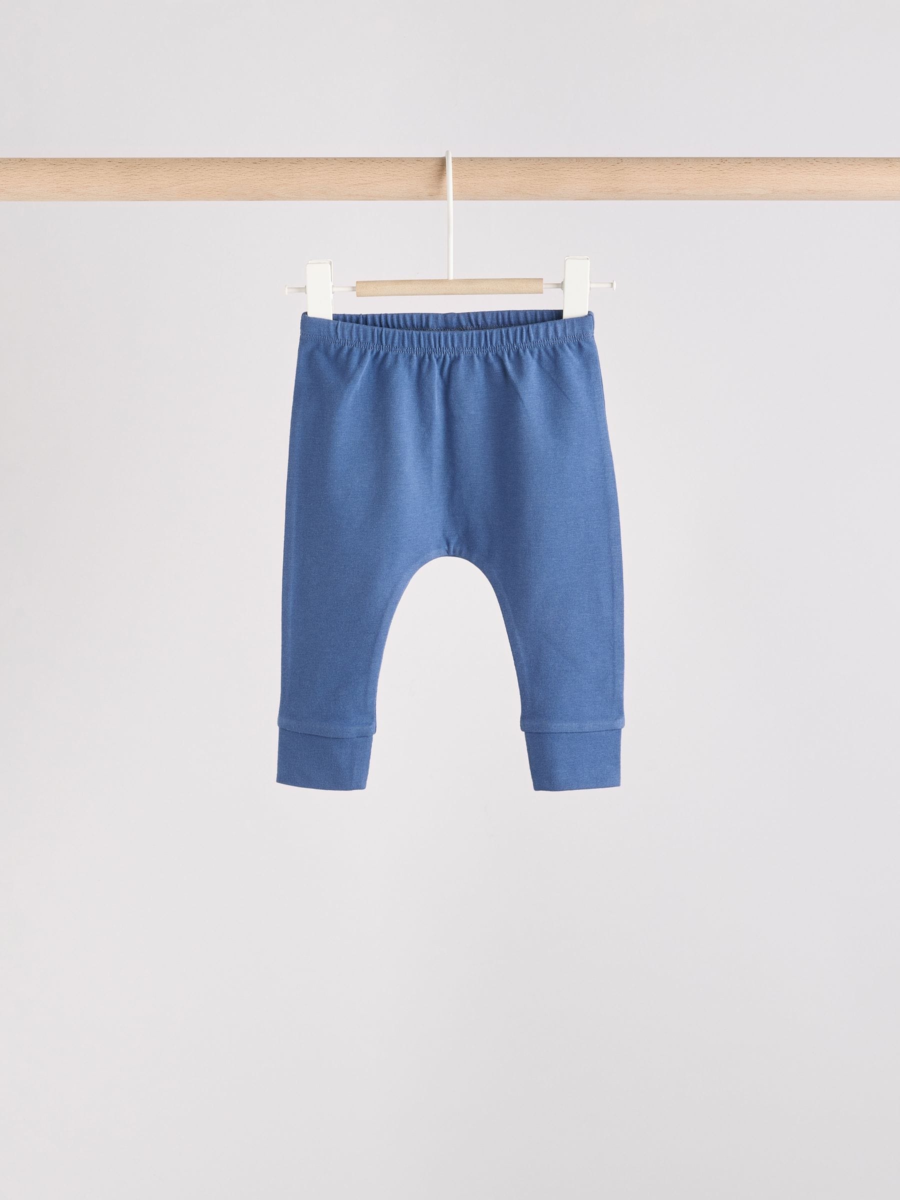 Blauw - Verpakking van 4 babyleggings (0 mnd -3 jr)